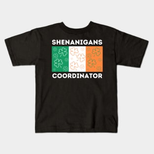 Saint Irish Pats St. Patrick's Day Shenanigans Coordinator Kids T-Shirt